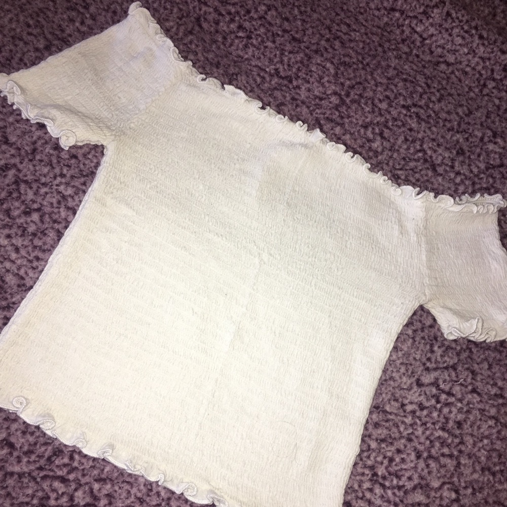 White off the shoulder blouse